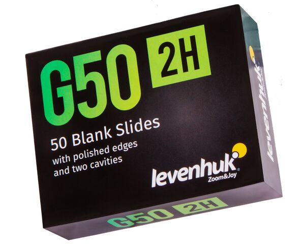 Levenhuk G50 2H Double Cavity Blank Slides, 50 pcs, image-6