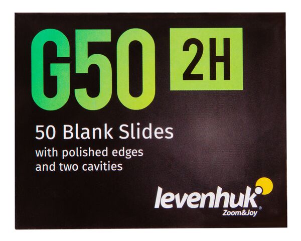 Levenhuk G50 2H Double Cavity Blank Slides, 50 pcs, image-7