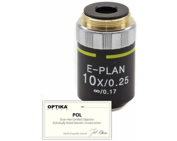 Optika Objektiv 10x/0.25, infinity, N-plan, POL, ( B-383POL), M-145P