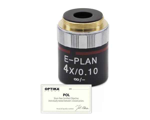 Optika Objektiv 4x/0.10, infinity, N-plan, POL, M-144P  (B-383POL)