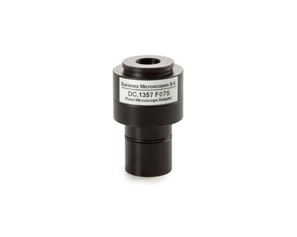 Adaptér Euromex DC.1357, objektív 0,75x, C-mount, pre tubus Ø 23,2 mm, krátky hriadeľ