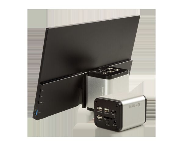 Euromex Kamera VC.3039-HDS, farebná, 1/2,8", 1,45 µm, 60/30 fps, 8 MP, HDMI/USB, 13-Zoll-HD-Bildschirm