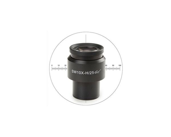 Euromex merací okulár 10x/25 mm SWF, mikrometer, kríž, Ø 30 mm, DX.6010-CM (Delphi-X)