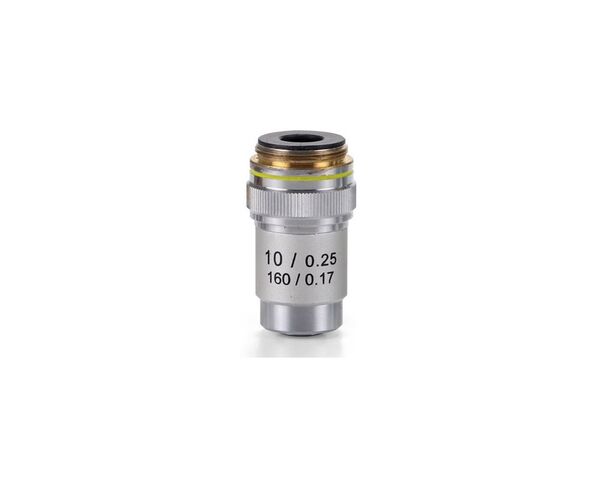 Objektív Euromex 10x/0,25 achro, DIN, EC.7010 (EcoBlue)