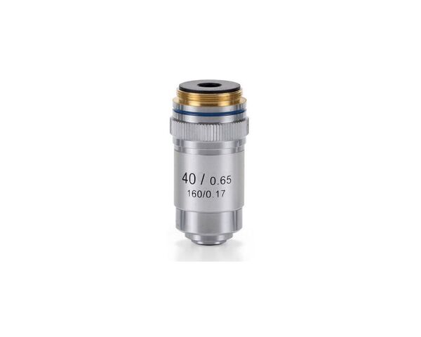 Objektív Euromex 40x/0,65 achro, DIN, pružina, EC.7040 (EcoBlue)