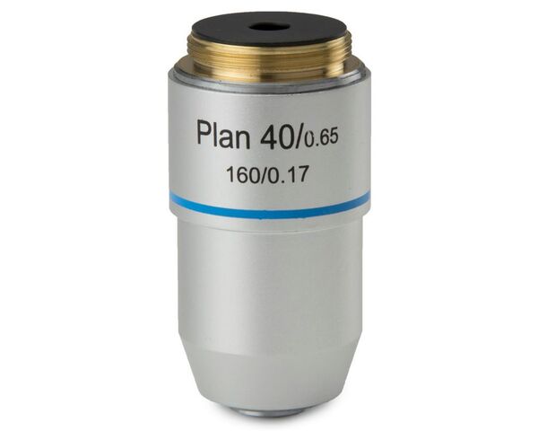 Šošovka Euromex 40x/0,65 plán, pružina, DIN, BB.8840 (BioBlue.lab)