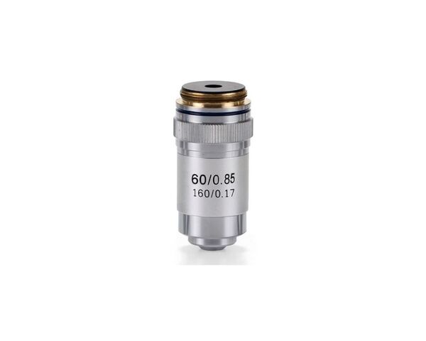 Objektív Euromex 60x/0,85 achro, DIN, pružina, EC.7060 (EcoBlue)