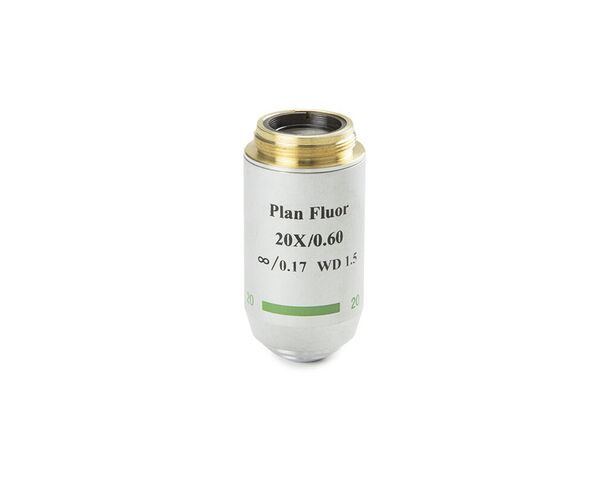 Šošovka Euromex 86.554, 20x/0,60, š. 2,1 mm, PL-FL IOS , plochá, fluarex (Oxion)