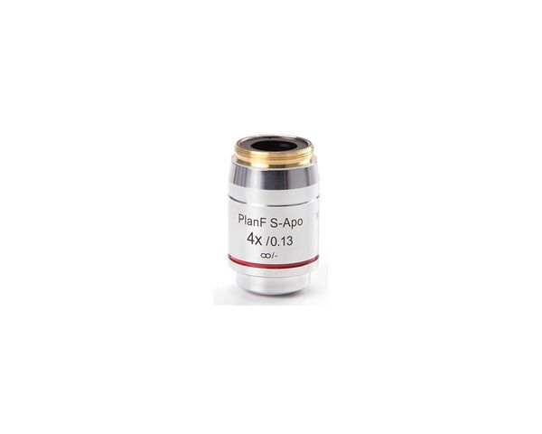 Objektív Euromex DX.7304, 4x/0,13 PLFi APO, plan semi-apo, nekonečno, Fluarex, š. 16,5 mm (Delphi-X)