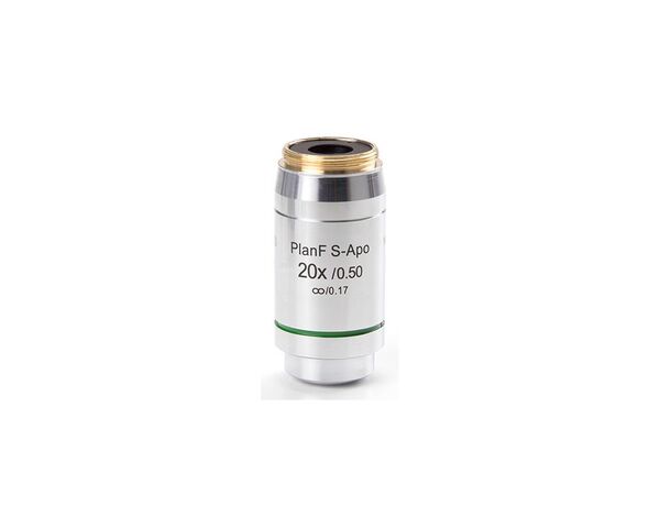 Objektív Euromex DX.7320, 20x/0,50 PLFi APO, plan semi-apo, nekonečno, Fluarex, š. 2,1 mm (Delphi-X)