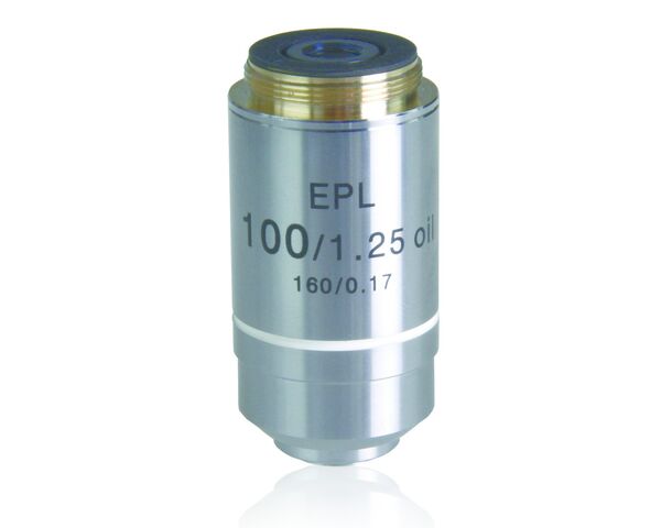 Objektív Euromex IS.7100, 100x/1,25, ponorný do oleja, wd 0,13 mm, EPL, E-plan, S (iScope)