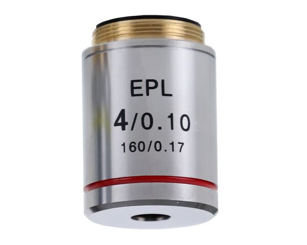 Objektív Euromex IS.7104, 4x/0,10, wd 15,2 mm, EPL, E-plan (iScope)