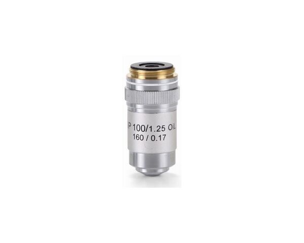 Euromex šošovka S100x/1,25 poloplochá, pružinová, olejová AE.5601 (BioBlue)