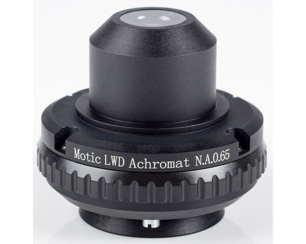 Motic Kondensor, N.A. 0.65, wd 10.8mm, LWD, achro, iris diaphragm (BA410E, BA310)