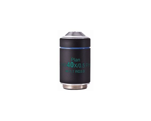 Motic Objektiv LWD PL Ph, CCIS, plan, achromat, phase, 40x/0.5, w.d.3.0mm, Ph1 (AE2000)