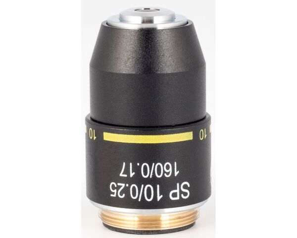 Motic Objektiv SP semiplan achro,  10X/0.25  w.d=6.4mm (RedLine200)