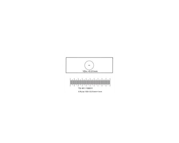 ToupTek Objektmikrometer, Linien (X) 1mm/100 Div.x0.01mm