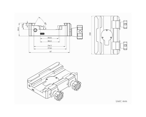 ZWO AM7 Harmonic Equatorial + statív TC40 Montáž, image-4