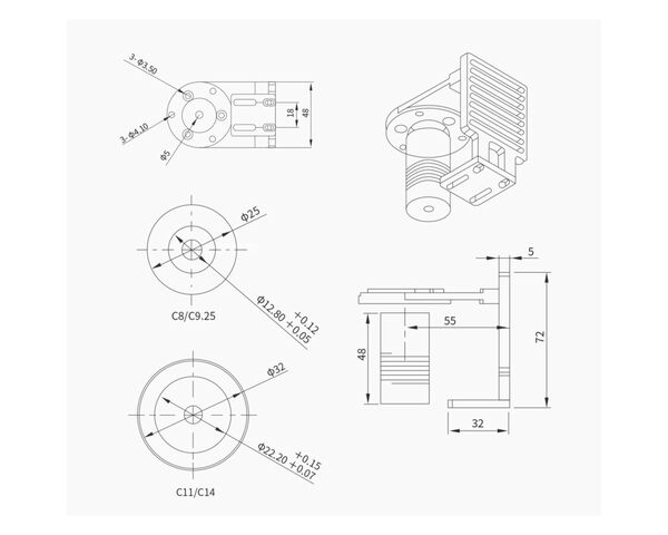 ZWO Adaptér pre motorové ostrenie EAF (Celestron C11 a C14), image-2