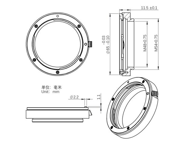 ZWO Canon EOS / EFW 2" Adaptér, image-5