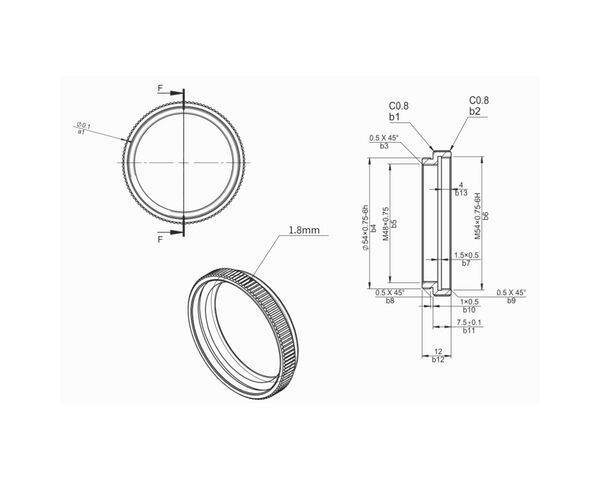 ZWO M54 Predlžovací tubus 7,5 mm, image-3