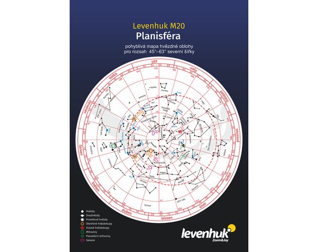 (CZ) Velká mapa hvězdné oblohy M20