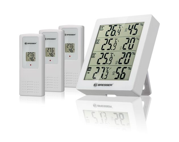 Termo-hygrometer BRESSER Quadro – 4 nezávislé merania