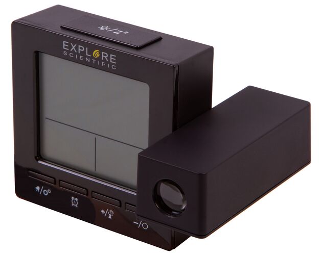 Explore Scientific RC Digital Projection Clock with Indoor Temperature, black, image-9