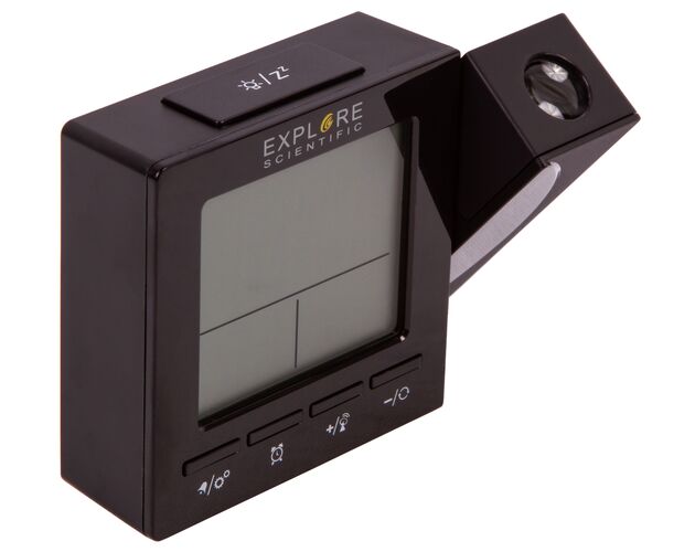 Explore Scientific RC Digital Projection Clock with Indoor Temperature, black, image-10