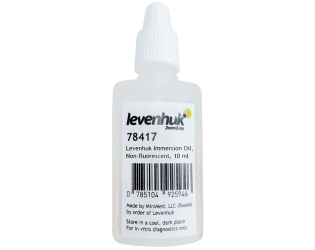 Levenhuk Immersion Oil, Non-fluorescent, 10ml