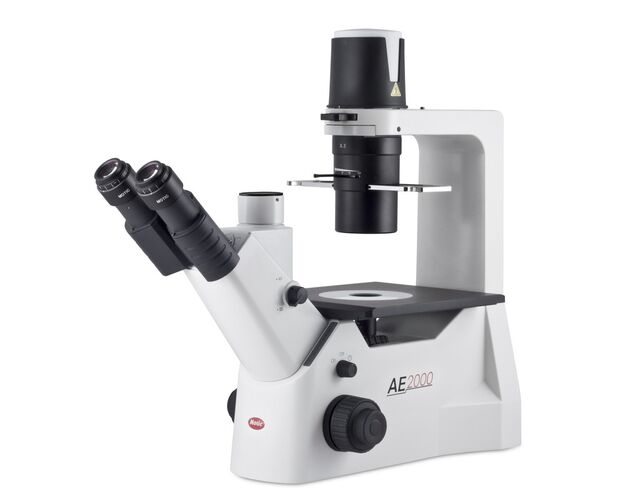 Motic Inverzný mikroskop AE2000, trinokulárny, infinity, 40×–400×, fázový kontrast, halogén 30W