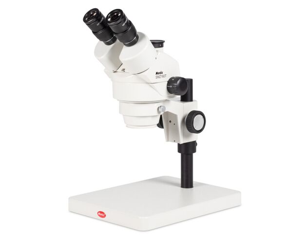Motic Zoom-stereomikroskop SMZ-160-TP, binokulárny, 0,75×–4,5×