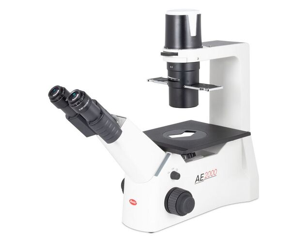 Motic Inverzný mikroskop AE2000, binokulárny, infinity, 40×–200×, fázový kontrast, halogén 30W