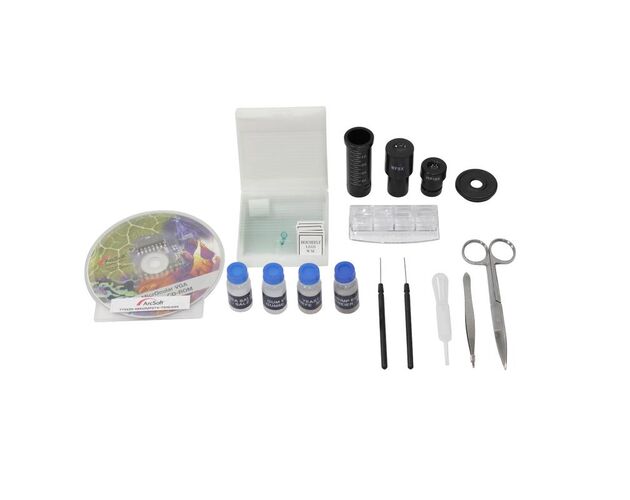 Mikroskop Omegon set, 1200x MonoView, kamera, najpredávanejší úvod do mikroskopie, prípravné zariadenia, image-2