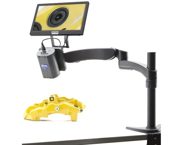Mikroskop Optika IS-03, zoom 1x-14x, kamera 2MP, 11,5-palcová obrazovka