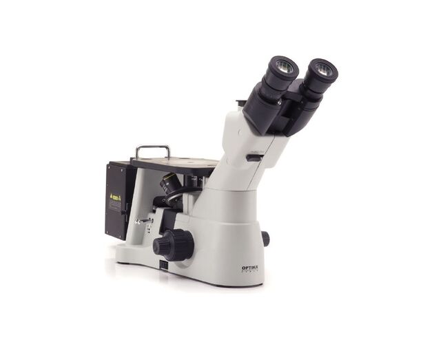 Optika Inverzný mikroskop IM-3MET-SW, trinokulárny, inversný, IOS LWD U-PLAN MET, 50×–500×, EU verzia