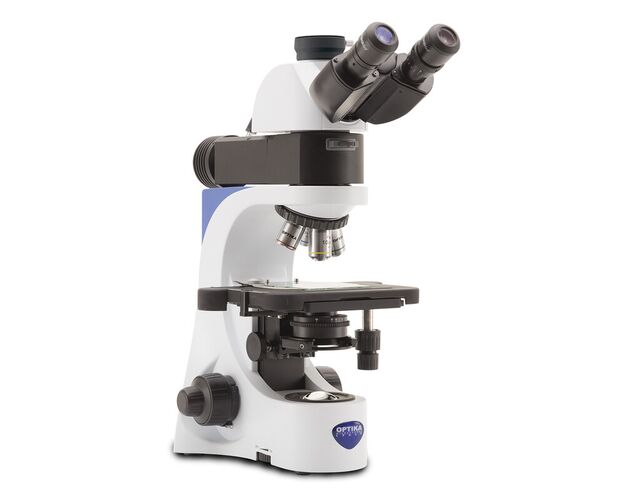 Optika Mikroskop B-383MET, trinokulárny, metalografický, dopadajúce aj prechádzajúce svetlo, W-PLAN IOS, 50×–500×