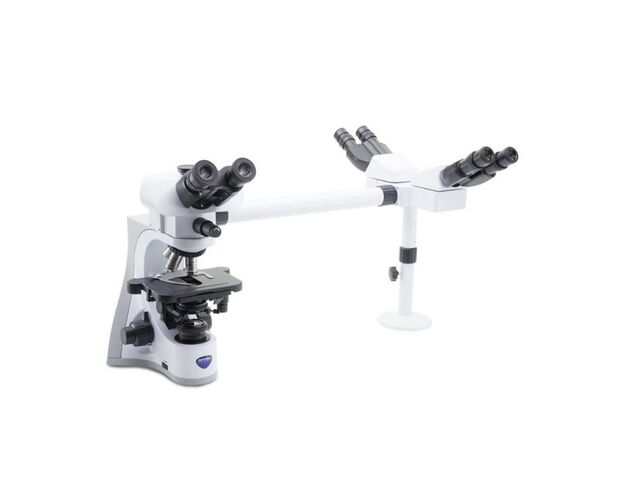 Optika Mikroskop B-510-3, diskusný, trinokulárny, trojhlavý, IOS W-PLAN, 40×–1000×, EU verzia