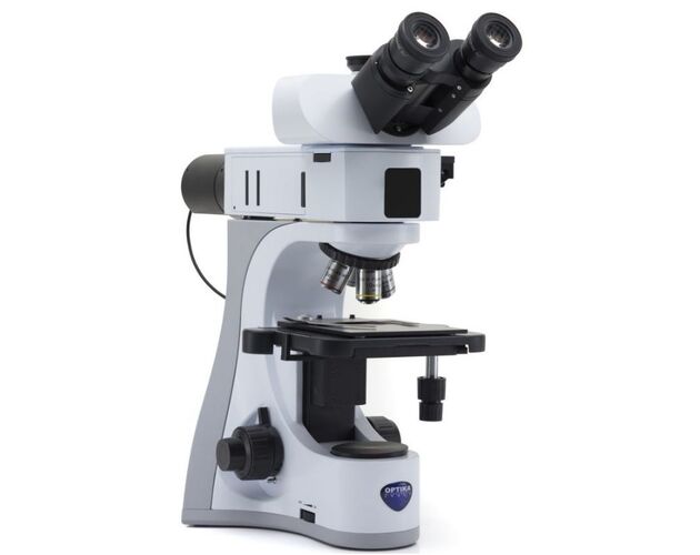 Optika Mikroskop B-510MET, metalografický, dopadajúce svetlo, trinokulárny, IOS W-PLAN MET, 50×–500×, EU verzia