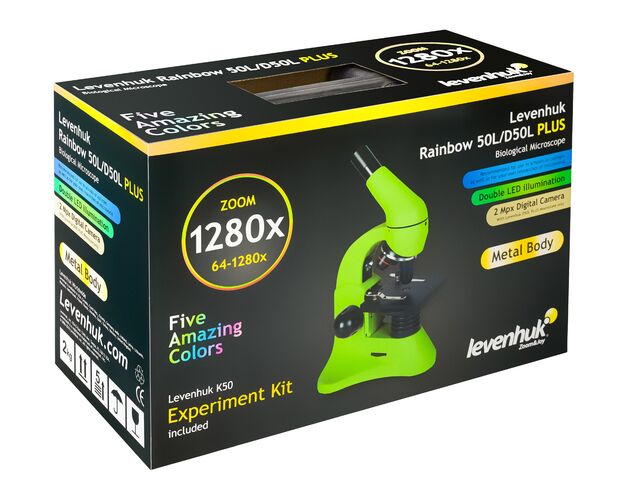 Mikriskop Levenhuk Rainbow 50L PLUS Orange, Farba: Orange, image-18