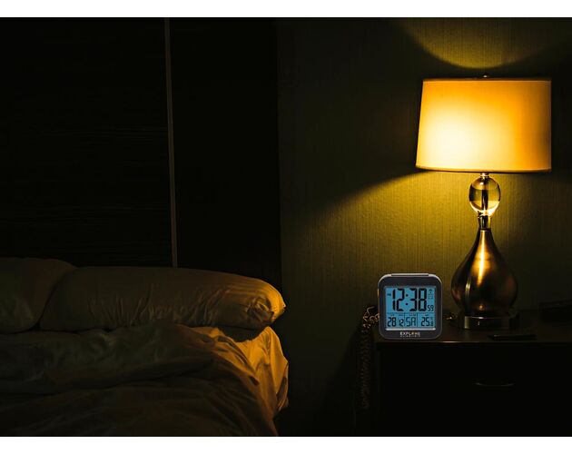 Explore Scientific RC Alarm Clock, black, image-4