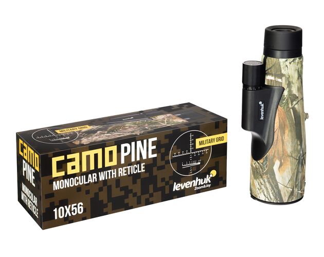 Monokulárny ďalekohľad s zamerníkom Levenhuk Camo Pine 10x56, Farba: Pine, image-4