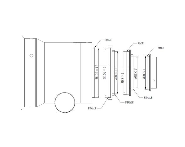 Omegon Pro APO AP 140/910 Triplet - apochromatický refraktor, image-9