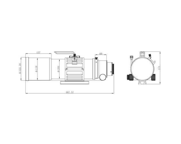 Omegon Pro APO AP 94/517 Triplet ED - apochromatický refraktor, image-7