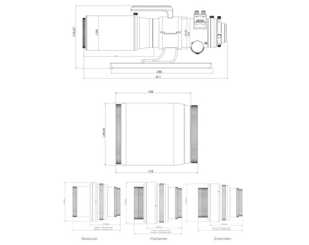 Askar AP 60/360 80/500 V - apochromatický refraktor, image-7