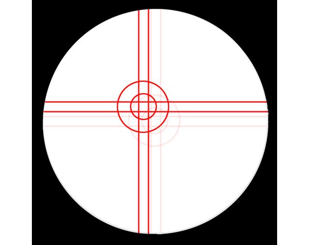 Omegon Reticle eyepieces Illuminated crosshair eyepiece, Plössl 9mm, image-2