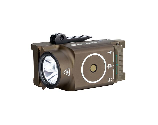 Svetlo na zbraň Olight Baldr Mini Desert 600 lm - zelený laser  , image-2