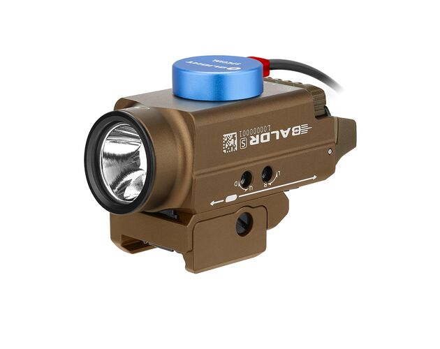 Svetlo na zbraň Olight Baldr S 800 lm Desert Tan – zelený laser   , image-4