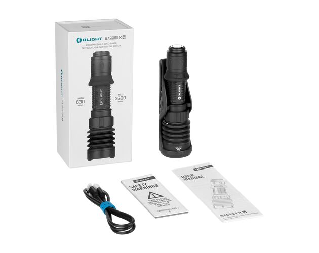 LED baterka Olight Warrior X 4 2600 lm dosvit 630 metrov  , image-4