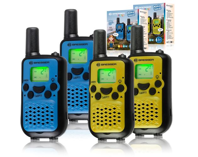 Vysielačky BRESSER JUNIOR Sada 2 vysielačiek s dlhým dosahom až 6 km a funkciou hands-free